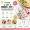 Portable Two-in-one multi-function knife for trend twins bd 2-in-1 Knife and Peeler from trend twins bd