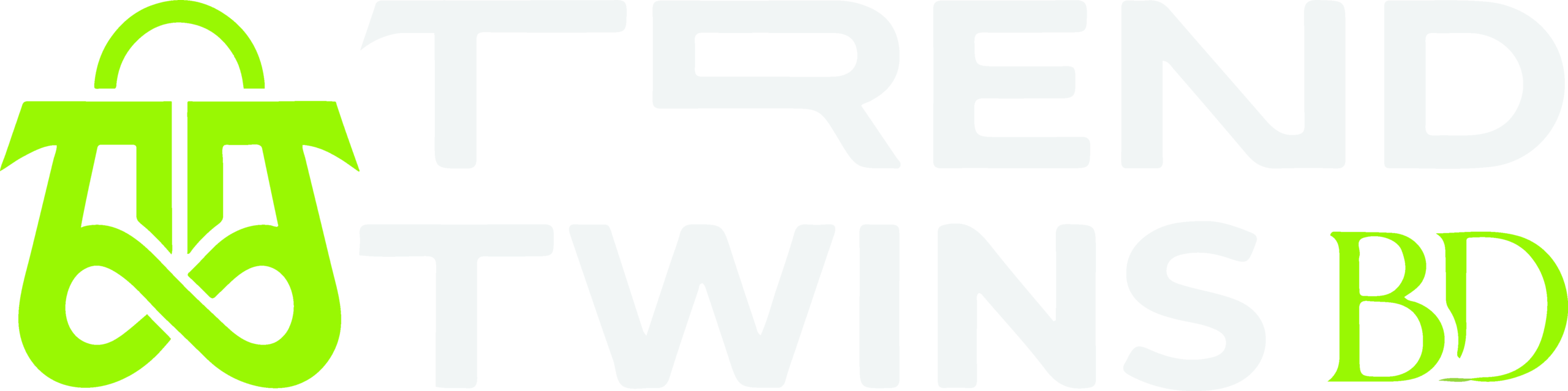 Trend Twins BD White & Green Logo
