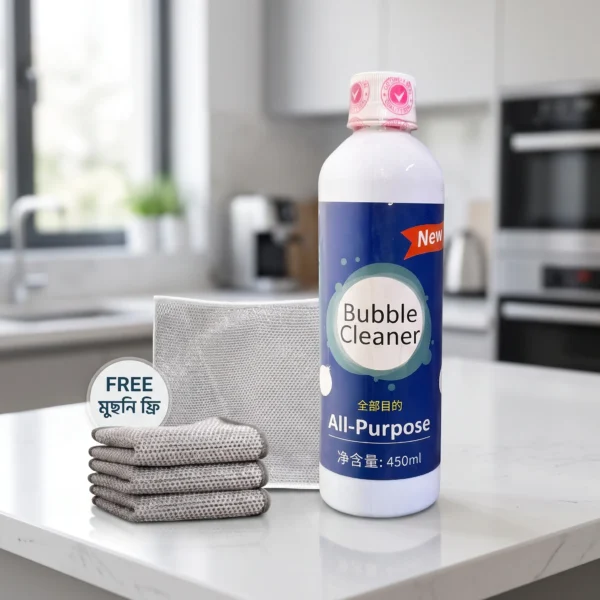 All-Purpose Bubble Cleaner (450ml) – বাথরুমের জেদি দাগ ও ময়লা পরিষ্কারের জাদুকরী সমাধান! All-Purpose Bubble Cleaner (450ml) – বাথরুমের জেদি দাগ ও ময়লা পরিষ্কারের জাদুকরী সমাধান!